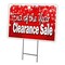 Signmission End Of Year Cle Sal Yard & Stake outdoor plastic coroplast window, C-1216-DS-End Of Year Cle Sal C-1216-DS-End Of The Year Cle Sal - alternate 1